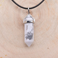 Pendentif Pointe Hexa Howlite "Patience"