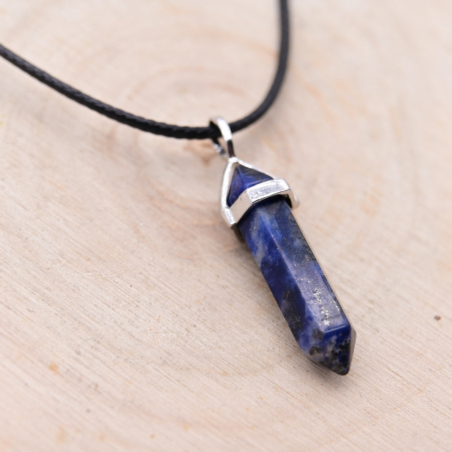 Pendentif Pointe Hexa Sodalite "Décision"