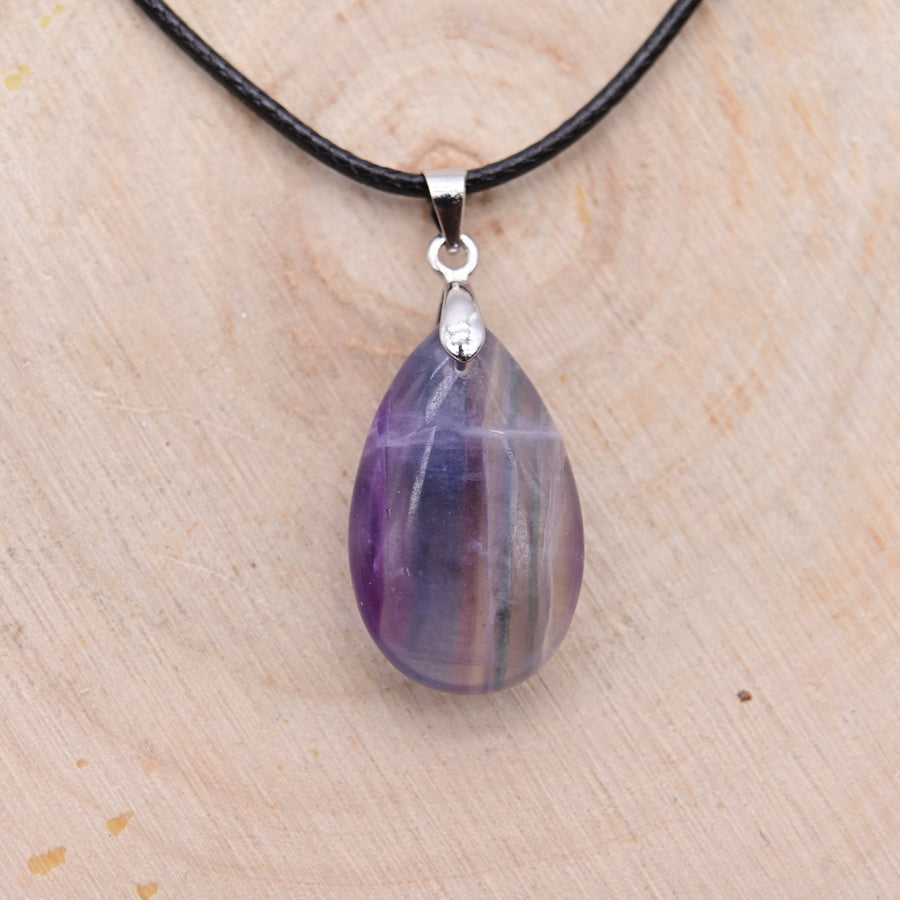 Pendentif Goutte Fluorite "Concentration"