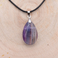 Pendentif Goutte Fluorite "Concentration"