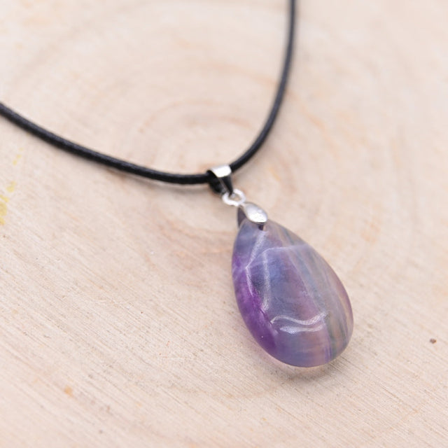 Pendentif Goutte Fluorite "Concentration"