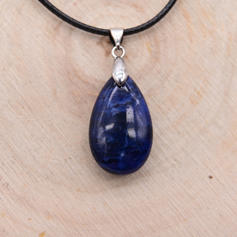 Pendentif Goutte Sodalite "Décision"