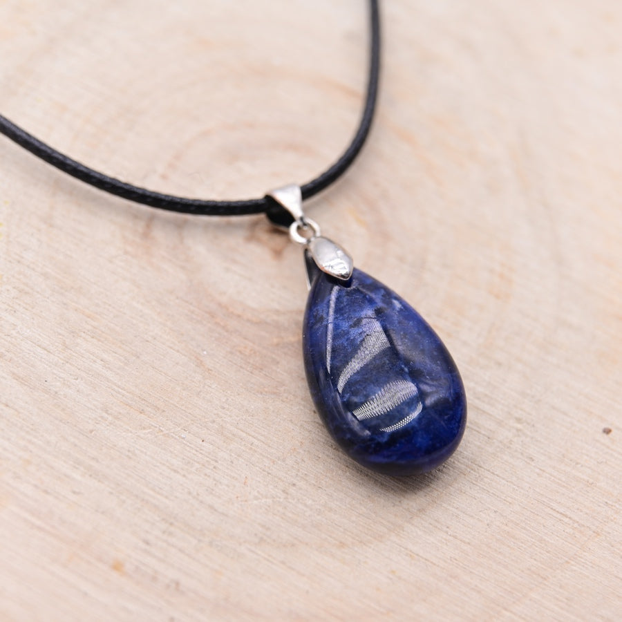 Pendentif Goutte Sodalite "Décision"