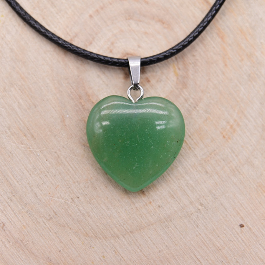 Pendentif Coeur Aventurine Verte "Tranquilité"