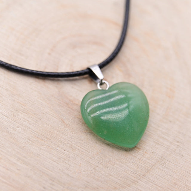 Pendentif Coeur Aventurine Verte "Tranquilité"