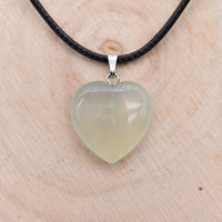 Pendentif Coeur Jade de Chine "Chance"