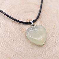 Pendentif Coeur Jade de Chine "Chance"