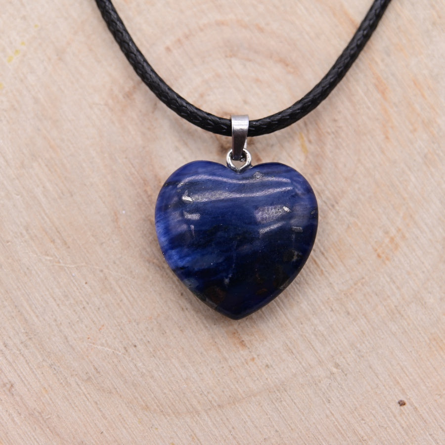 Pendentif Coeur Sodalite "Décision"