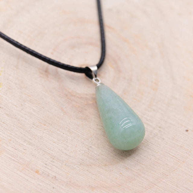 Pendentif Larme Aventurine Verte "Tranquilité"