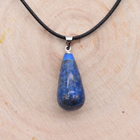 Pendentif Larme Lapis Lazuli "Communication"