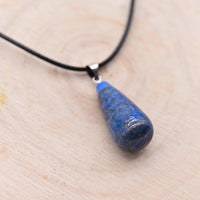 Pendentif Larme Lapis Lazuli "Communication"