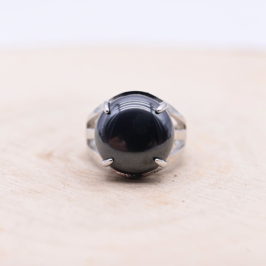 Bague Hématite "Calme Intérieur"