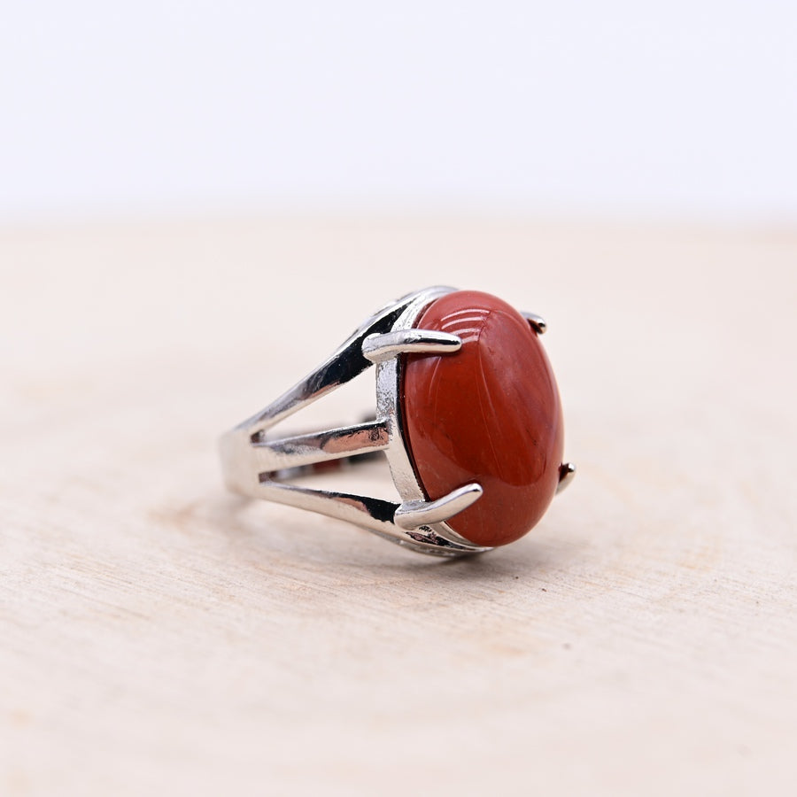 Bague Jaspe Rouge "Vitalité"