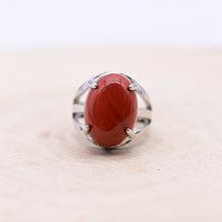 Bague Jaspe Rouge "Vitalité"