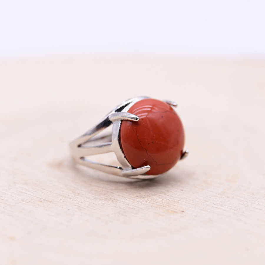 Bague Jaspe Rouge "Vitalité"