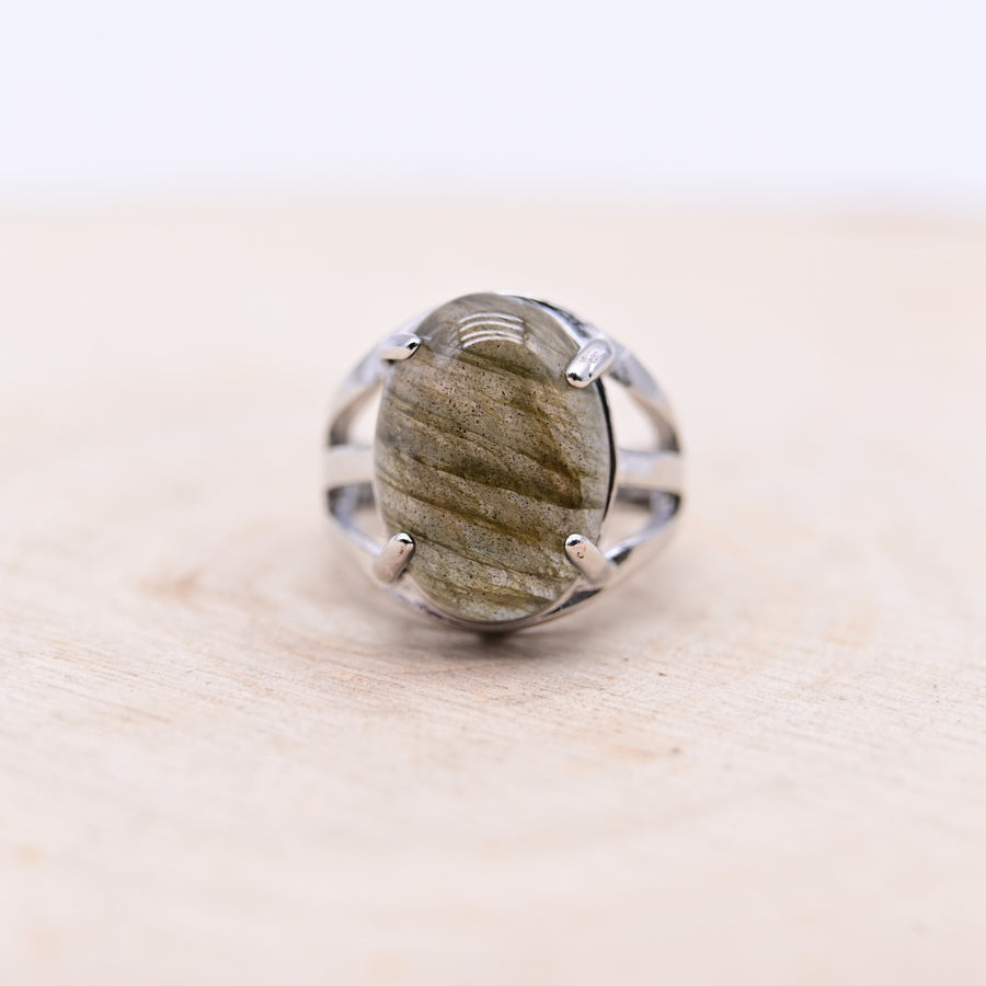 Bague Labradorite "Protection Energétique"