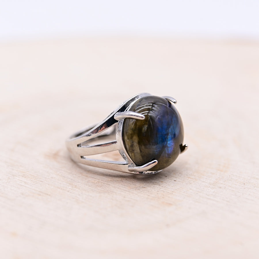 Bague Labradorite "Protection Energétique"