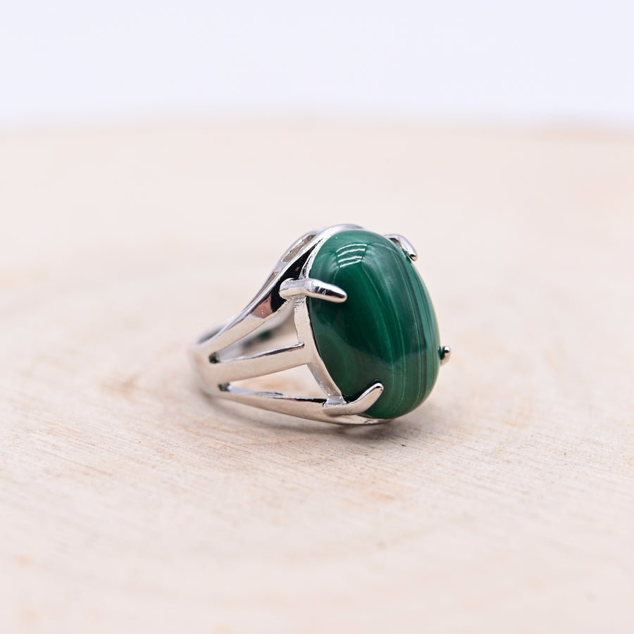 Bague Malachite "Transformation"