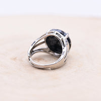 Bague Obsidienne Mouchetée "Clarté et Protection"