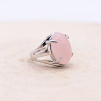 Bague Quartz Rose "Amour"