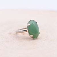 Bague Aventurine Verte "Tranquilité" Argent 925