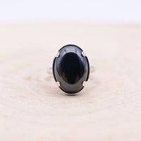 Bague Hématite "Calme Intérieur" Argent 925