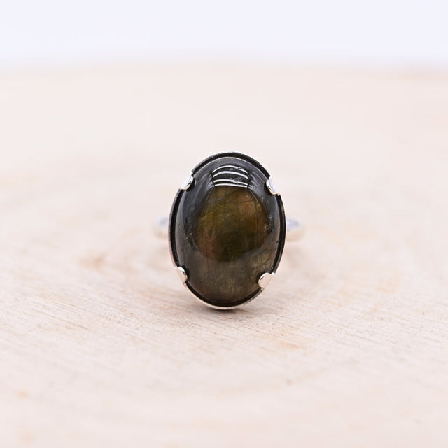 Bague Labradorite "Protection Energétique" Argent 925