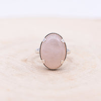 Bague Quartz Rose "Amour" Argent 925