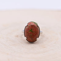 Bague Unakite "Croissance Personnelle" Argent 925