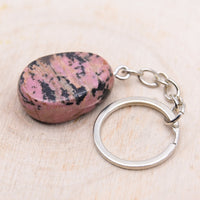 Porte-Clés Rhodonite "Soutien Emotionnel"