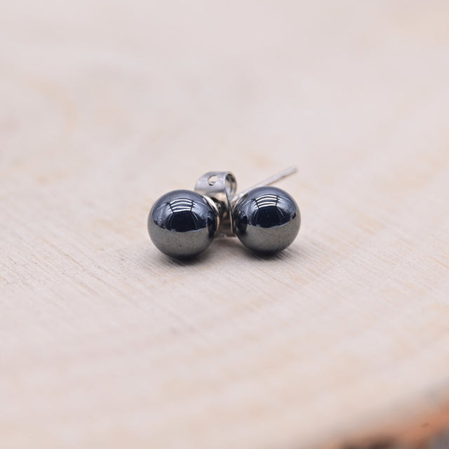 Boucles d'oreilles Hématite "Calme Intérieur"