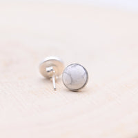 Boucles d'oreilles Howlite "Patience" Argent 925