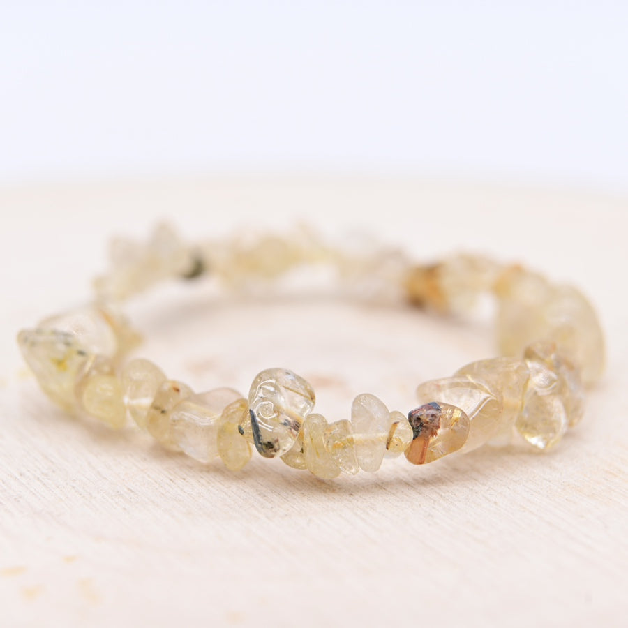 Bracelet Baroque Quartz Rutile "Sincérité"