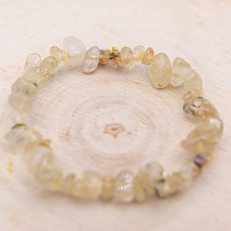 Bracelet Baroque Quartz Rutile "Sincérité"