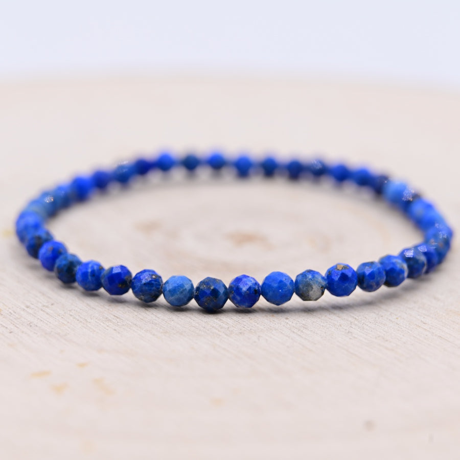 Bracelet Facetté Lapis Lazuli "Communication"