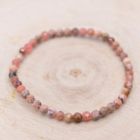 Bracelet Facetté  Rhodochrosite "Compassion"