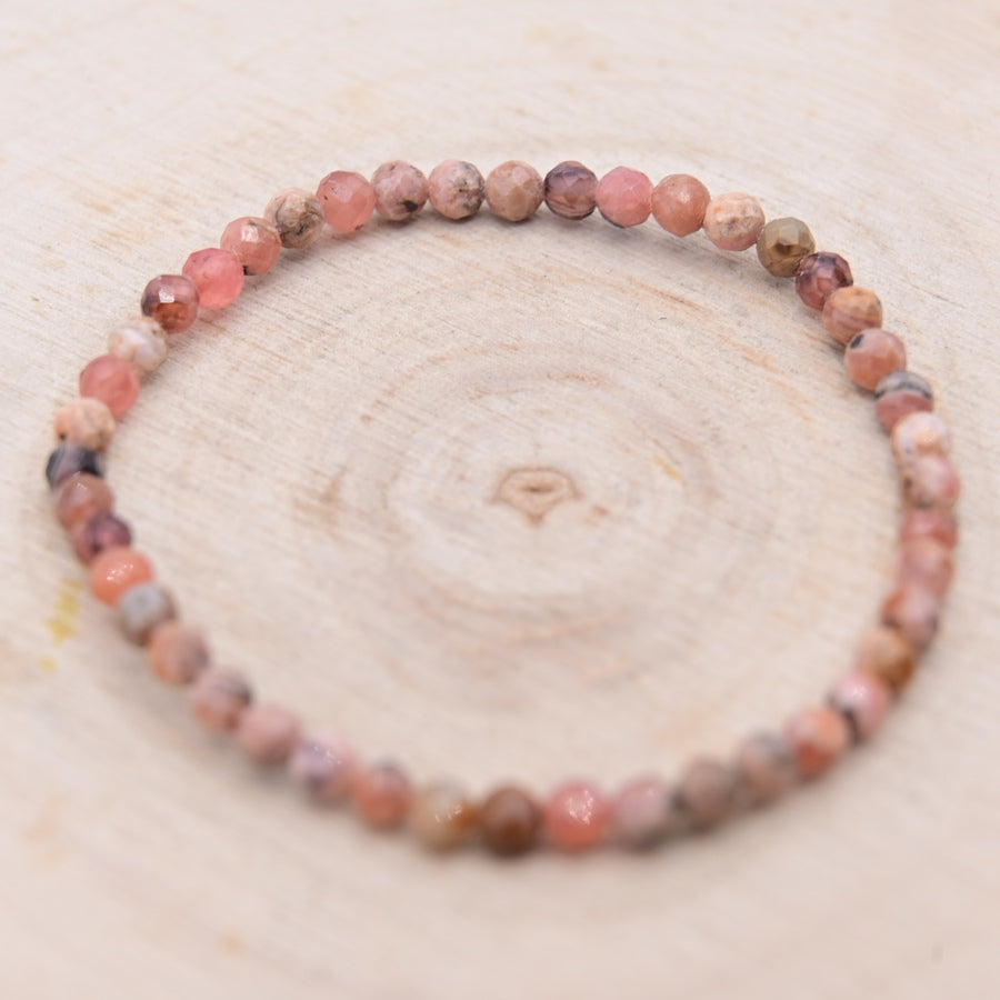 Bracelet Facetté  Rhodochrosite "Compassion"