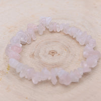 Bracelet Baroque Quartz Rose "Amour"