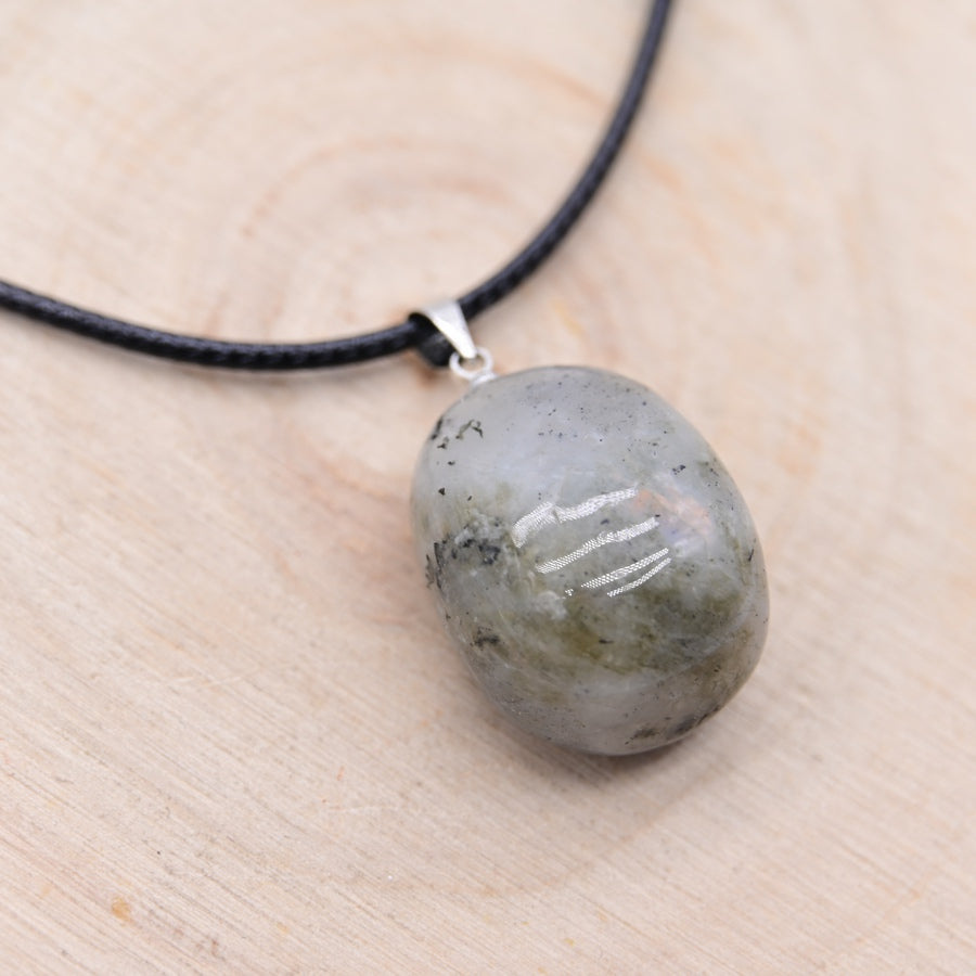 Pendentif Roulé Labradorite "Protection Energétique"