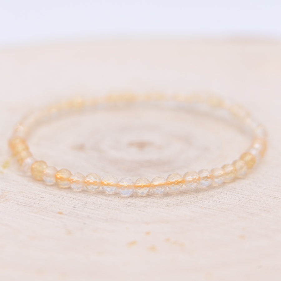 Bracelet Facetté Citrine "Abondance"