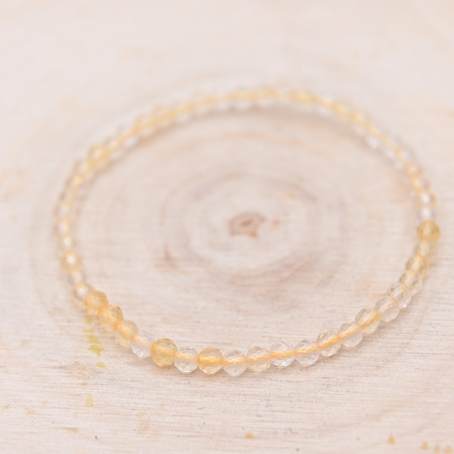 Bracelet Facetté Citrine "Abondance"