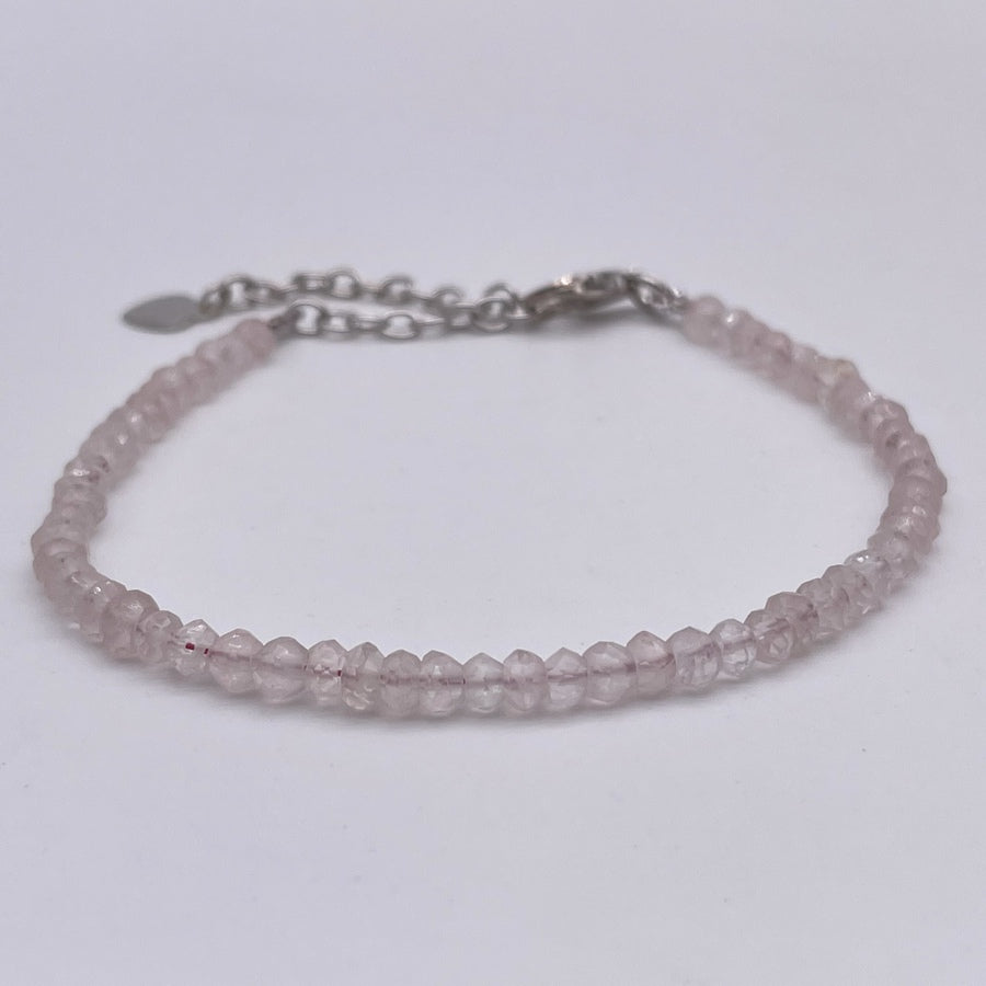 Bracelet Argent 925 - Quartz Rose