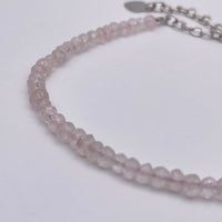 Bracelet Argent 925 - Quartz Rose