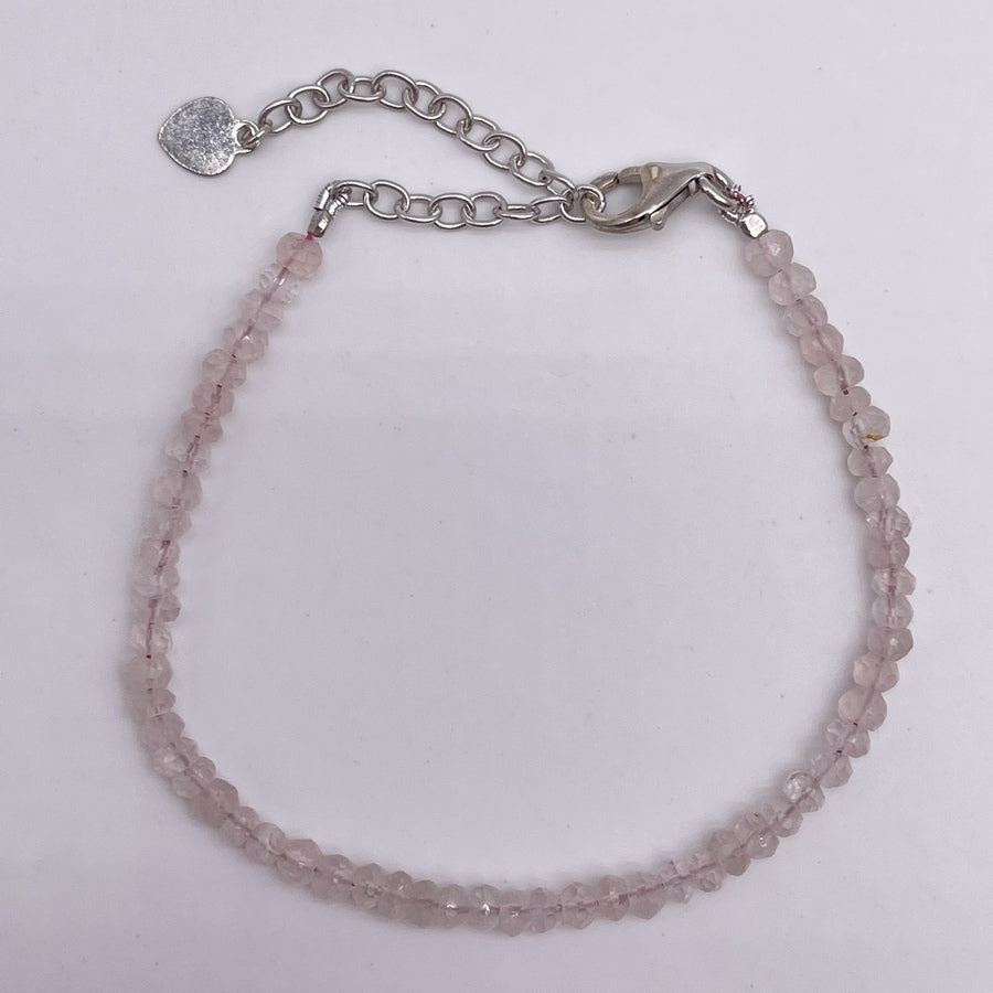 Bracelet Argent 925 - Quartz Rose