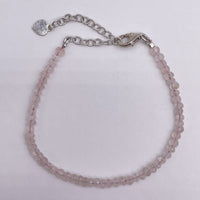 Bracelet Argent 925 - Quartz Rose