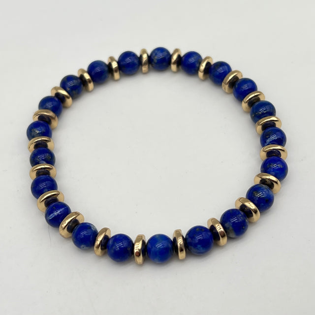 Bracelet Collection Gold "Bonne Humeur" - Lapis Lazuli