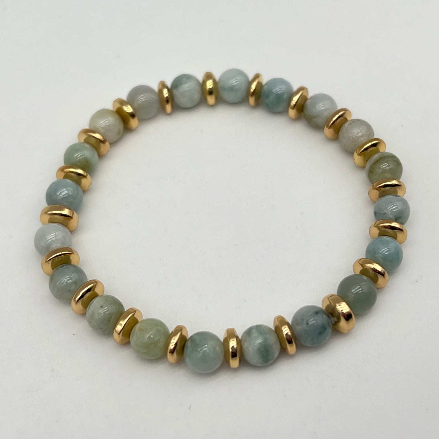 Bracelet Collection Gold "Relaxation" - Jade de Birmanie