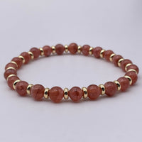 [RARE] Bracelet Collection Gold "Compassion" - Rhodochrosite