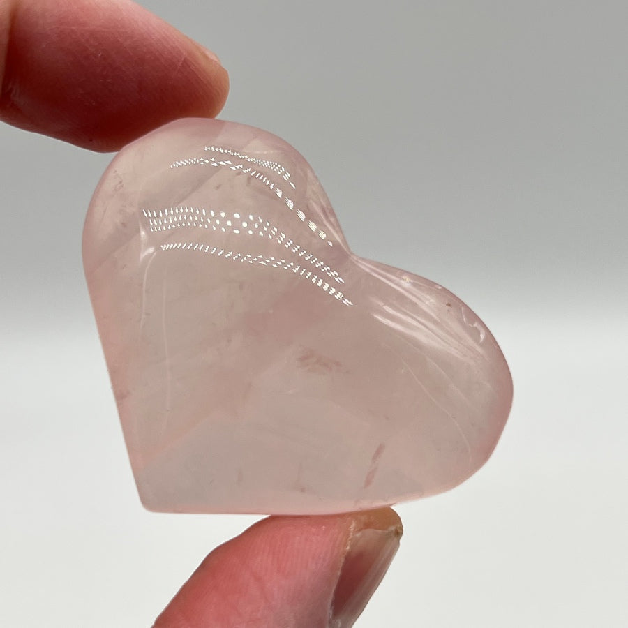 Coeur en Quartz Rose - CRQR011