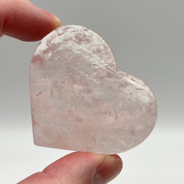 Coeur en Quartz Rose - CRQR014